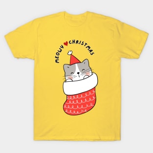 Meowy Christmas T-Shirt